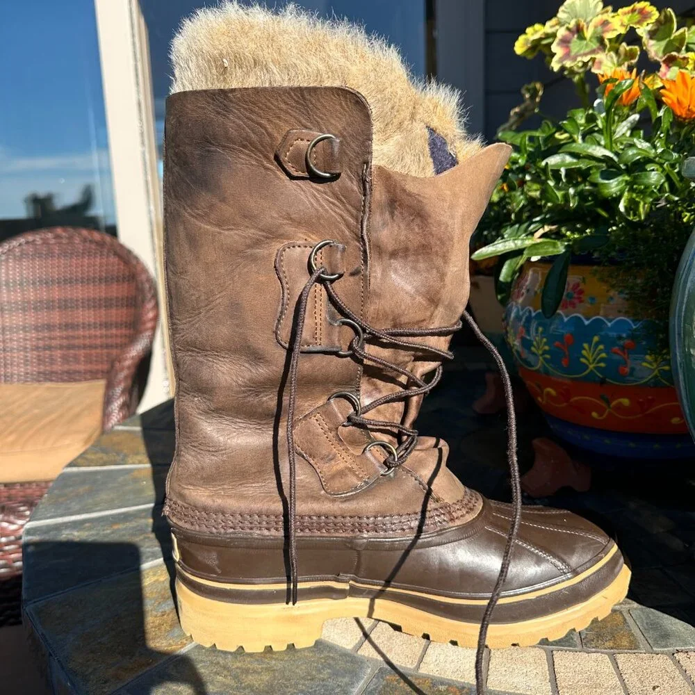 Rare! Sorel Verdun II dark chocolate, tall, M7/W10